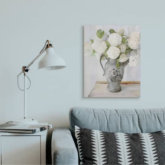 Stupell Industries White Hydrangea Bouquet Canvas Wall Art